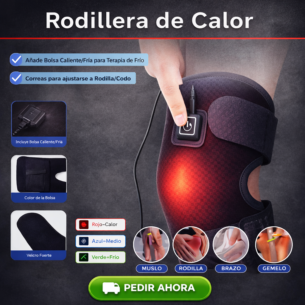 Rodillera Terapéutica Térmica Alivio Dolor Relaja Músculos